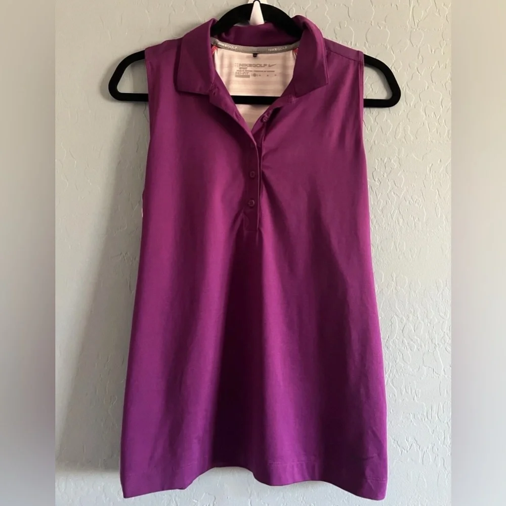 Nike Women’s Golf Sport Dri-Fit Tank Top Purple Medium